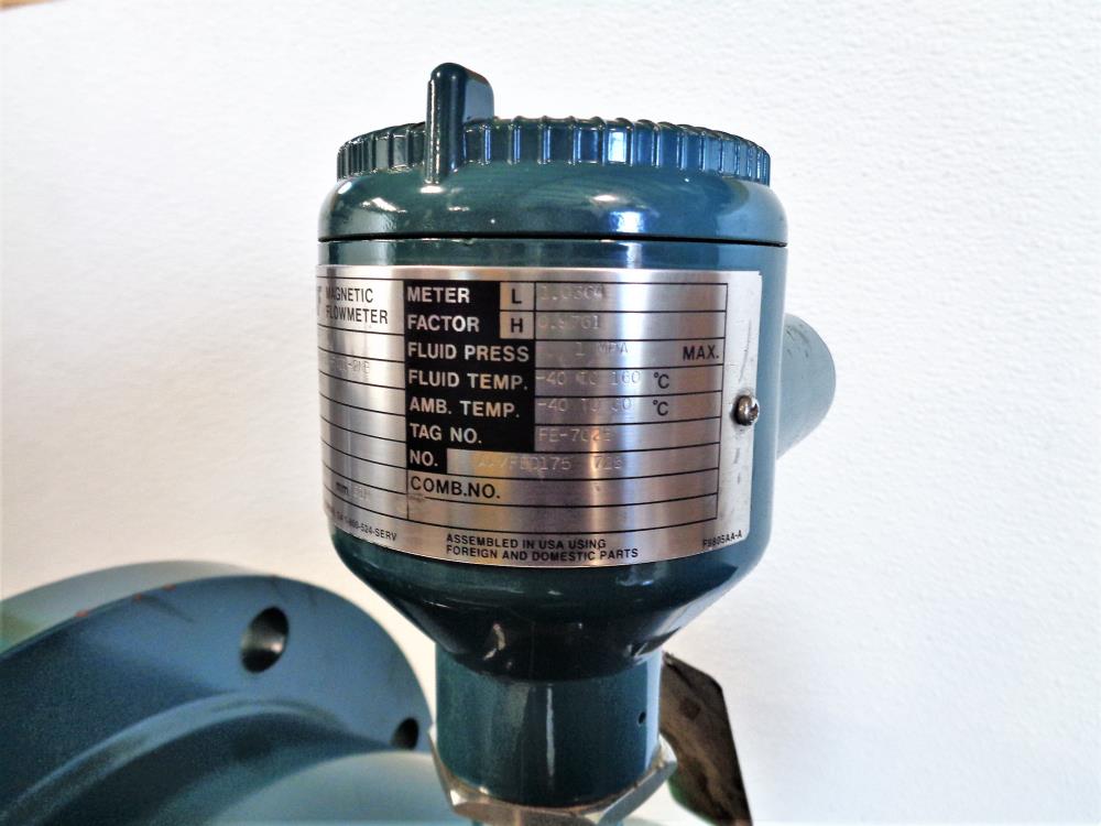 Yokogawa 8" 150# PTFE Admag AXF Magnetic Flowmeter AXF200C